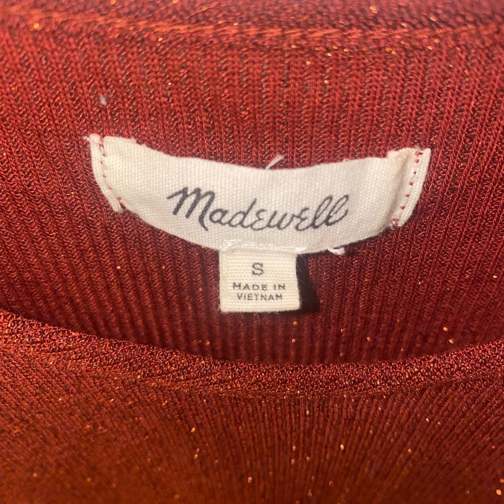 Madewell Rust Sparkle Ruffled Tank - Picture 5 of 5